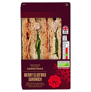 Lifestyle writer Poppy Atkinson Gibson rated the Waitrose Merry Club'mas Sandwich (£4.50) a 4.5/5