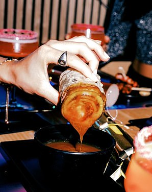 Data writer Cameron Roy rated the YO! Sushi Xmas Tempura Wrap (£6.95) a whopping 4/5 and said it was 'something special'