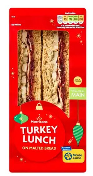 Data writer Cameron Roy rated the Morrisons Turkey Lunch sandwich (£3.25) a 4/5