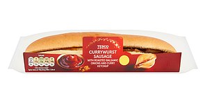 Lifestyle Writer Poppy Atkinson Gibson rated the Tesco Currywurst Sausage Sub (£3) s 4/5
