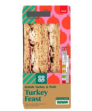 Assistant Lifestyle Editor, Elmira Tanatarova, gave the Co-op Turkey Feast Sandwich (£3.50) 4/5