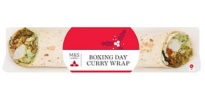 Data Writer Cameron Roy rated the M&S Boxing Day Curry Wrap (£3.90) a 4/5 and said that he loved the 'buttery sauce'