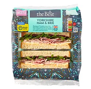 Senior Lifestyle Writer Eleanor Dye rated the Morrisons The Best Yorkshire Ham and Brie Sandwich (£4.25) a 3/5