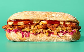 Senior Lifestyle Writer Eleanor Dye rated the Leon Veggie Twistmas Sandwich (RRP £7.99) a 3/5
