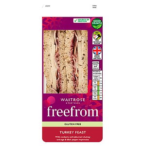 Trainee Reporter Jordana Seal rated the Waitrose Free From Turkey Feast Sandwich (£4.50) a 3/5