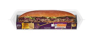 Lifestyle Writer Poppy Atkinson Gibson rated the Sainsbury's Taste the Difference Shredded duck and stuffing in a brioche roll (£4.75) a 3/5
