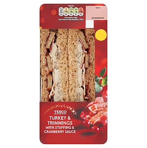 Assistant Lifestyle Editor Elmira Tanatarova rated the Tesco Turkey & Trimmings Sandwich (£3.40) a 3/5