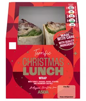 Senior Lifestyle Writer Eleanor Dye rated the Asda Christmas Lunch Wrap (£2.86) a 3/5