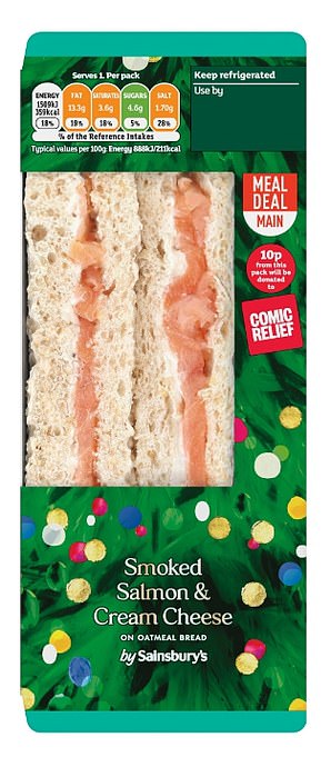 Senior Lifestyle Writer Eleanor Dye rated the Sainsbury's Smoked Salmon and Cream Cheese sandwich a 3/5