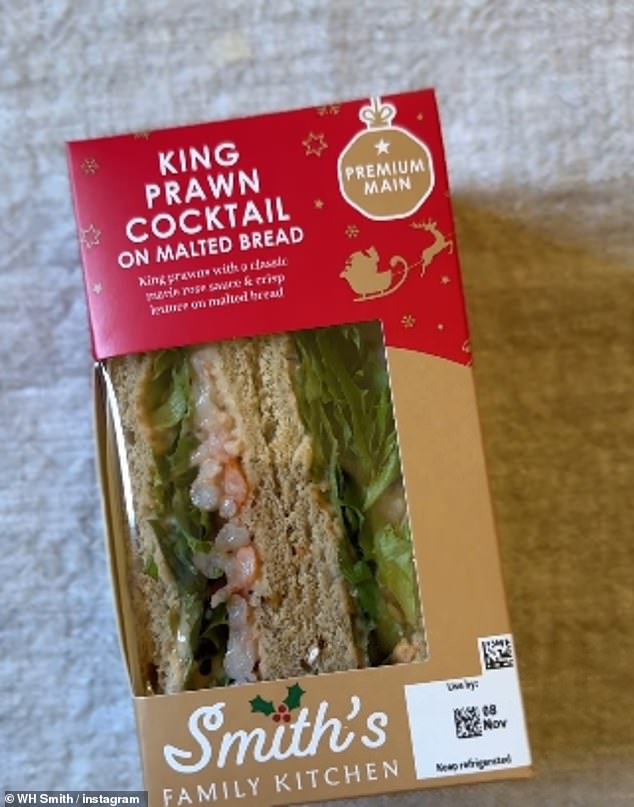 Data Writer Cameron Roy rated the WHSmith King Prawn Cocktail on Malted Bread Sandwich, (from £4.50 to £6) a 2/5