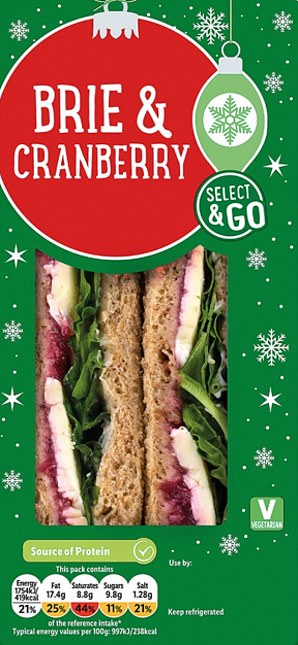 Assistant Lifestyle Editor Elmira Tanatarova rated the Lidl Brie and Cranberry Sandwich (£1.89) a 3/5