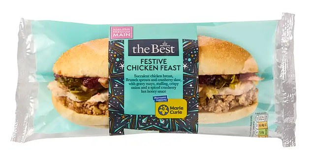 Assistant Lifestyle Editor Jessica Green rated the Morrisons The Best Festive Chicken Feast Sub (£4.25) a 2/5