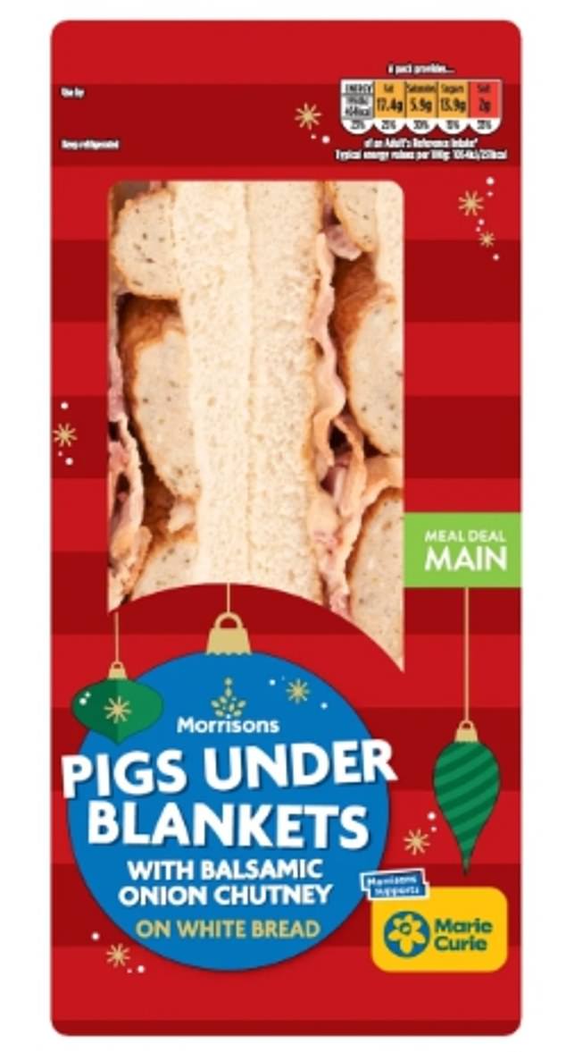 Royals Associate Editor Maanya Sachdeva rated the Morrisons Pigs Under Blankets Sandwich (£3.25) a 2/5