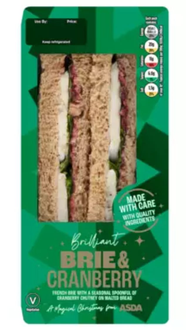 Lifestyle Writer Alice Wade rated the Asda Brie & Cranberry Festive Sandwich (£2.62) a 2/5