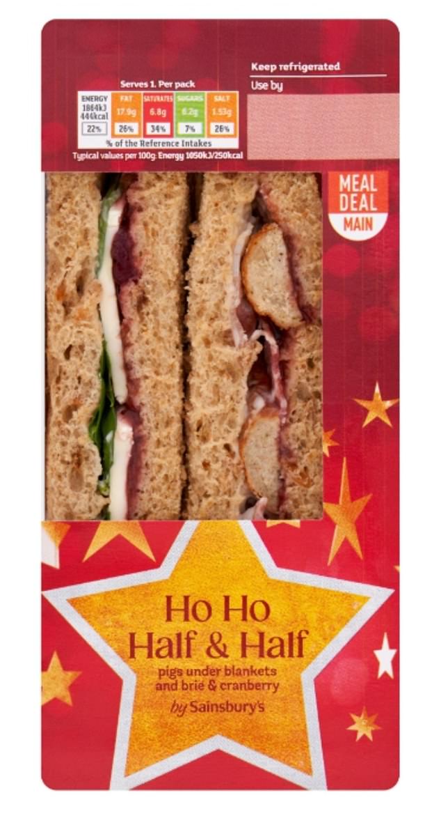 Lifestyle Writer Poppy Atkinson Gibson was not impressed with the Sainsbury's Ho Ho Half & Half sandwich (£3.40) and rated it 1/5