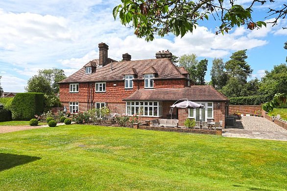 Investment: The seven-bedroom Georgian family home near Wadhurst, Sussex which Ali and Angus Bogle sunk their life savings into