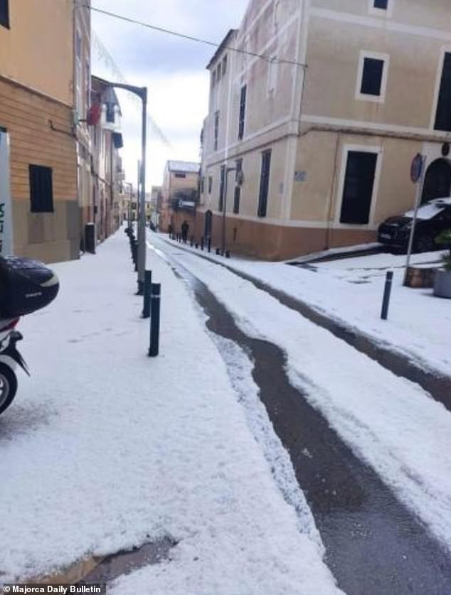 The hailstorm was likely the result of a sudden drop in temperature