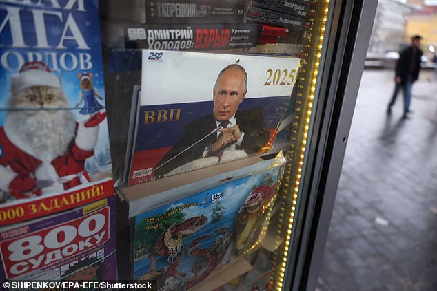 The calendars often make their way into classrooms, post offices and government facilities, as well as homes, across Russia