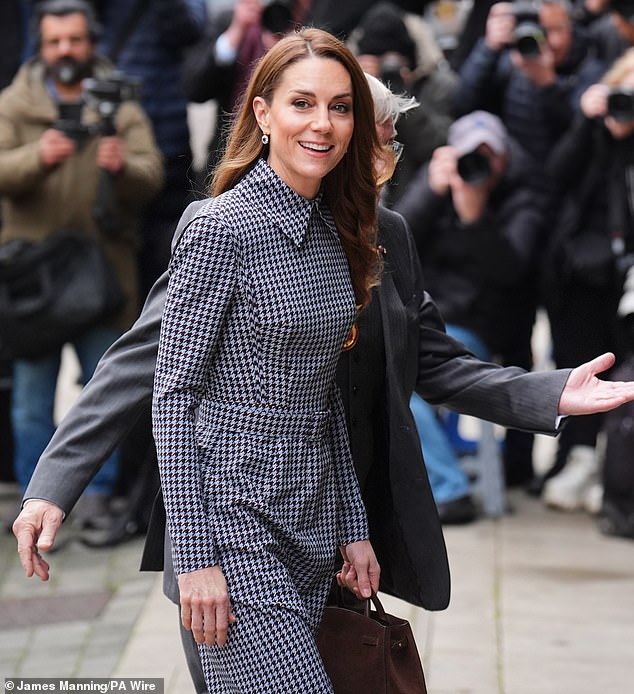 The Princess of Wales, Patron of Anna Freud, during a visit to the children's mental health charity in north London