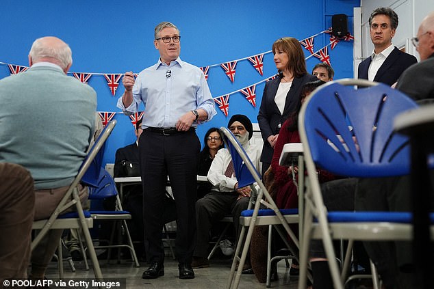 Sir Keir and Rachel Reeves visited a community centre in Rugby today as they try to sell the Budget to voters
