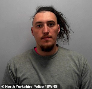 Samuel Nicholson, 25, was sentenced to 28 months behind bars