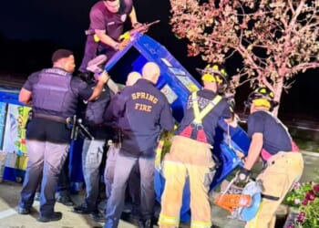 Haunting 911 call of man who died after getting trapped inside clothes donation box