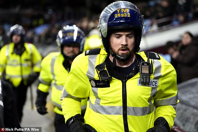 Aston Villa's security presence acted quickly to deal with the escalating tensions