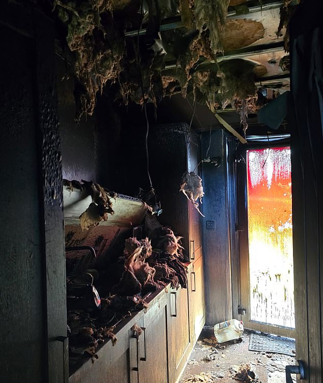 'It was devastating. Then all of a sudden a woman shouted "bloody hell, there's another one on fire"', he said