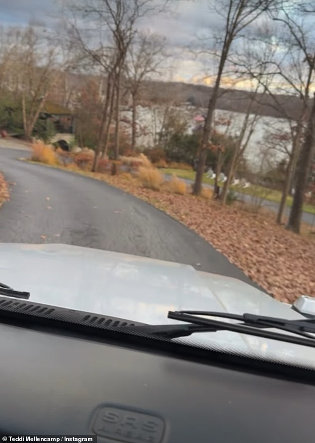 Teddi Mellencamp, who revealed last month she had 'no detectable cancer' after a long and grueling battle that followed a stage four diagnosis, enjoyed a drive with her sister Justice