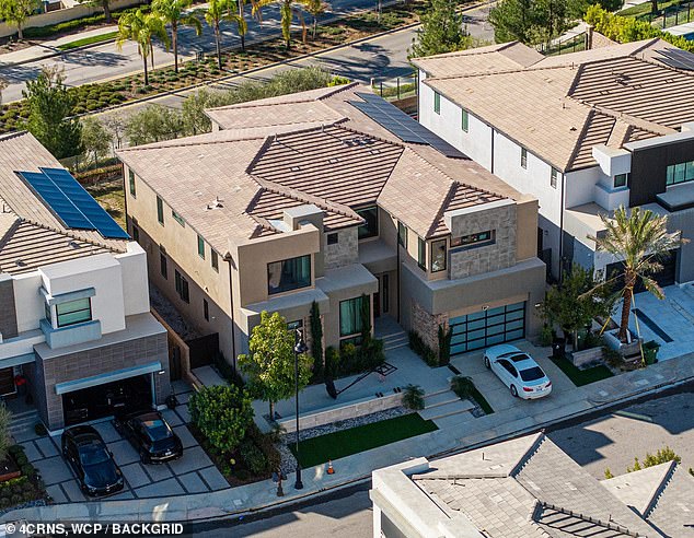 General views of Ray J's Porter Ranch residence (seen in November 2025)