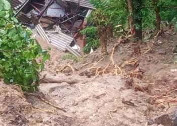 Shocking footage shows torrent of water as towns flood & landslides hit sun-soaked Asian island killing 47