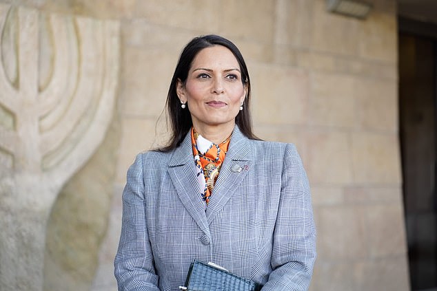 Dame Priti pictured at Kibbutz Kfar Azza during her three-day visit to Israel