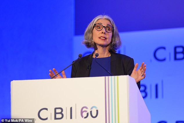 CBI chief Rain Newton-Smith urged ministers to water down the workers' rights charter this week