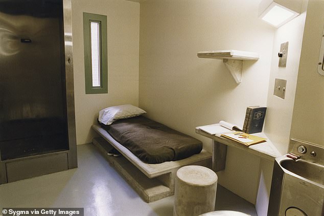 Each cell at the supermax prison - which was designed to house the 'worst of the worst'- has a 4in-wide slit-like window angled so as neither to provide a view of the sky nor of other cells