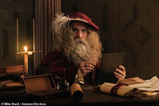 How Leonard da Vinci would have looked with an Amazon Scribe