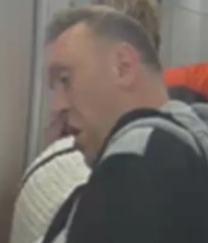 Collage of three images of a man in a gray hooded sweatshirt, black and white jacket, and a black Adidas bag.