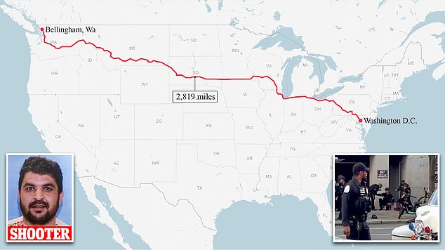 Officials said at the Thursday press conference that Lakanwal drove across the country from his home in Bellingham, Washington, to DC before he fired at the troops on Wednesday afternoon with a .357 revolver