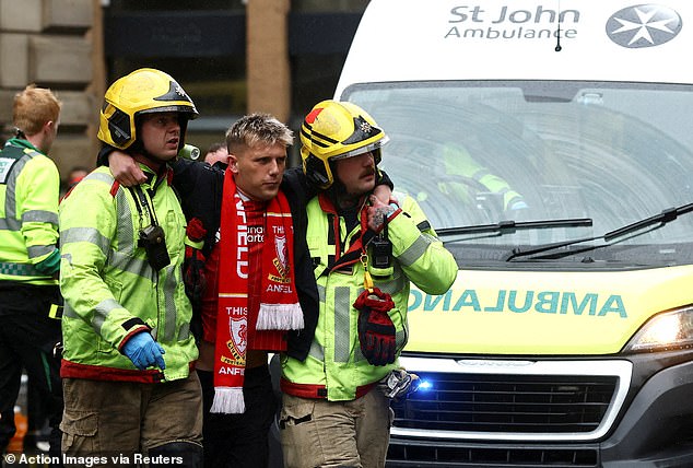 Jack Trotter (pictured) was struck by the driver on Water Street, shortly after 6pm. He had been out celebrating his team's league title win during the club's victory parade