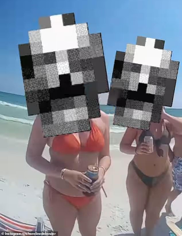 These women are among beachgoers who claim they were antagonized for enjoying Littrell's 'private' beach