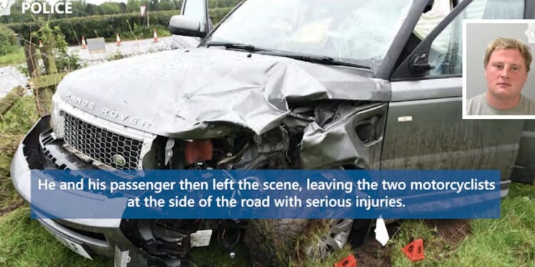 Moment driver who killed teen motorcyclist in horror crash downs 11 pints