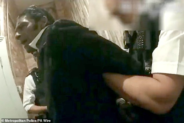 The moment police arrested Peter Augustine for the murder of John Mackey