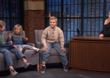 Seth Meyers daughter Adelaide, 4, blurts out NSFW comment on talk show as shocked live audience cracks up