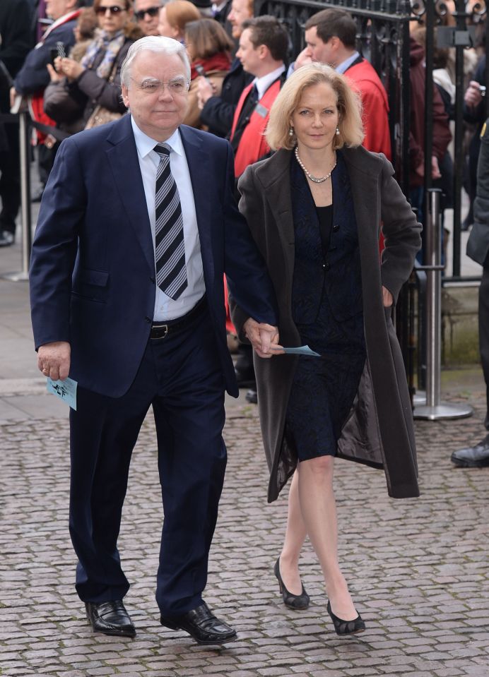 Bill Kenwright and Jenny Seagrove arrive at Westminster Abbey for Lord Richard Attenborough's memorial service.