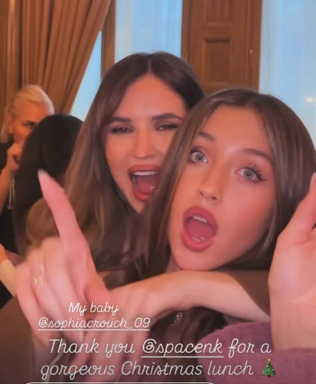 Elle shared an insight into the party as she posted a sweet clip of her and Sophia being playful during the dinner