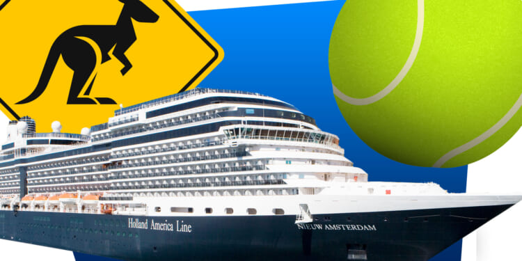 Watch the tennis at the Australian Open and take in a cruise of the dazzling South Pacific