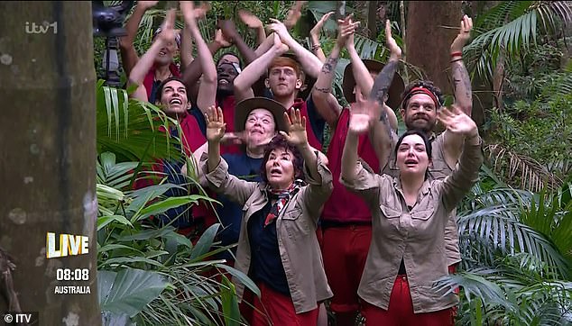 The pundit got a huge round of applause from her campmates as she quickly grabbed her bag and left the I'm A Celebrity camp for a final time