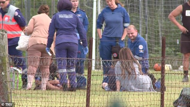 Three nine-year-olds, a 12-year-old and a 13-year-old were assessed at the home by paramedics before four children were taken to hospital in a stable condition