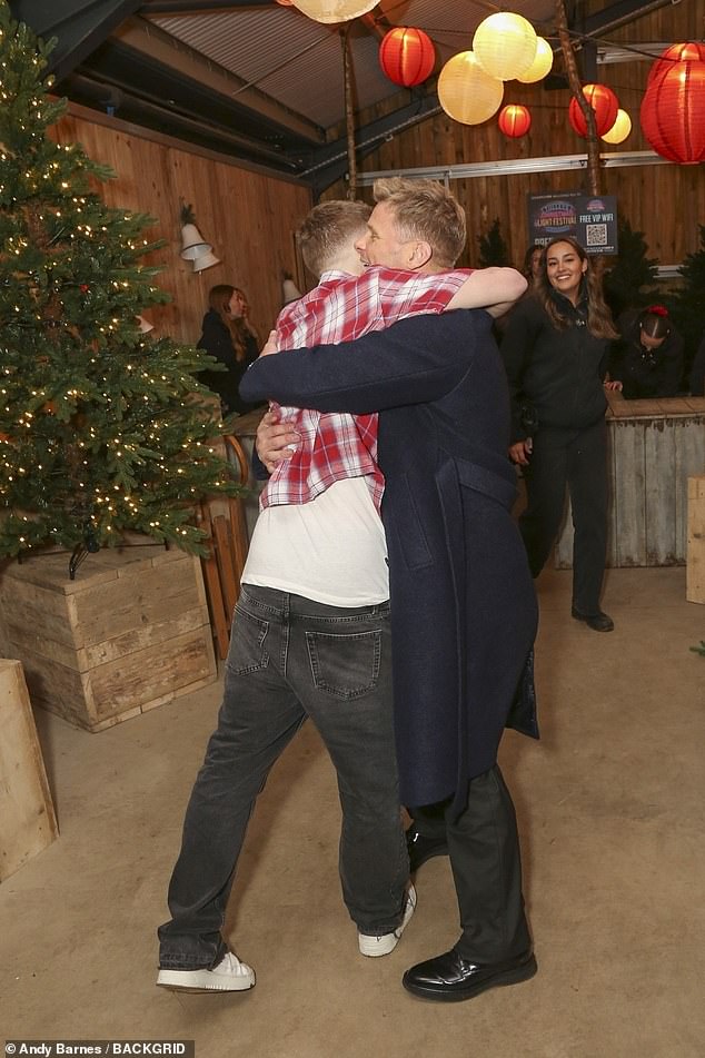 Despite the emotional strain on both sides, Jeff and Freddy appeared closer than ever as they enjoyed the festive event