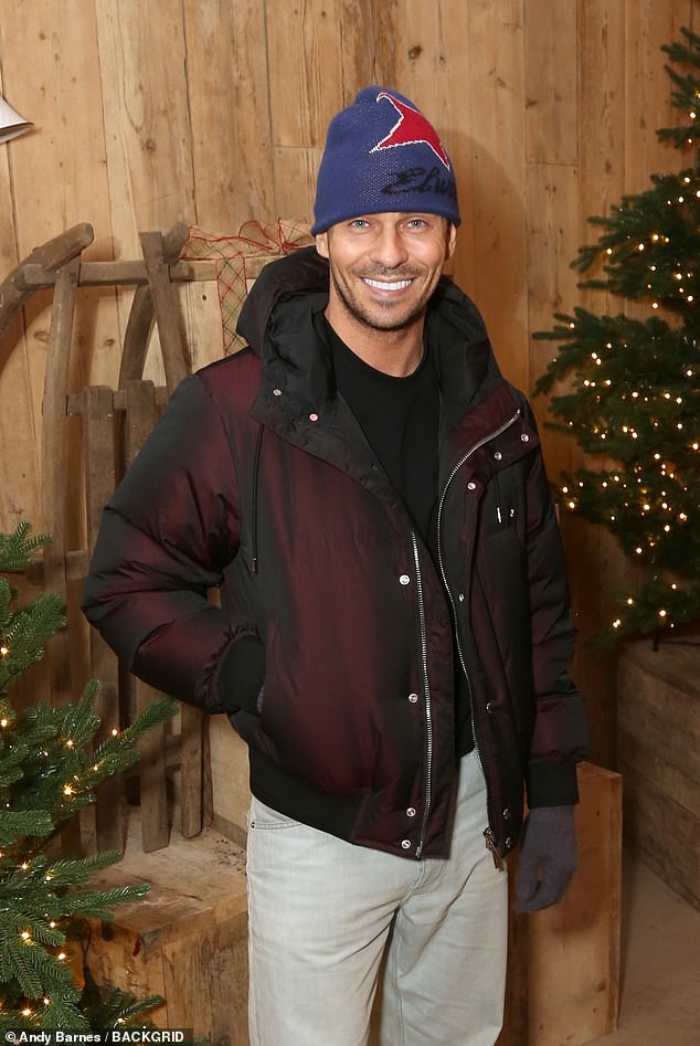 A stream of celebs continued to show up for the glamorous evening, including Joey Essex who stood out from the crowd in a cropped coat, white jeans and a bold blue and red hat