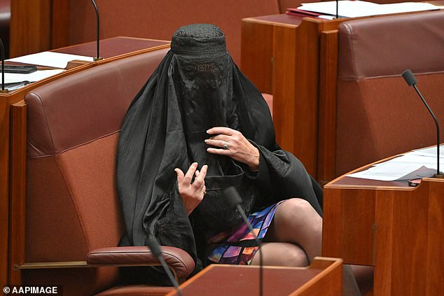 Hanson was suspended from the Senate for seven days for her burka-wearing stunt in the Senate